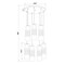 Z-Lite Alton Chandelier, 7-Light, 18 In.W x 14.25 In.H, Modern Gold/Clear+Frosted 824P-7R-MGLD - alternate 2
